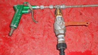✔Крутая идея для самоделки из ОБЫЧНОГО ШАРОВОГО КРАНА и ПРОДУВОЧНОГО ПИСТОЛЕТА