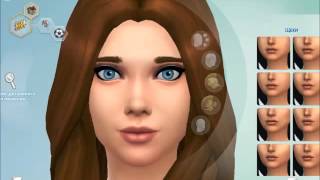 Полина в редакторе создания персонажа "The Sims 4"///