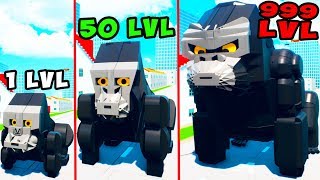 ЭВОЛЮЦИЯ КИНГ КОНГА В BRICK RIGS! ИЗ МАЛЕНЬКОЙ ОБЕЗЬЯНКИ В ОГРОМНОГО МОНСТРА КОНГА В БРИК РИГС!