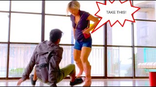 Ep16 Fight Action Blonde Female Assassin vs Hitman#groinkick#selfdefense#blonde#femaleassassin