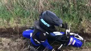 Yamaha Pw50 practicing the ruts motocross