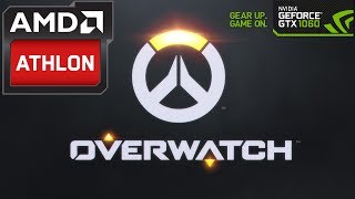 Overwatch GTX 1060 3GB Athlon X4 880K [Gameplay]