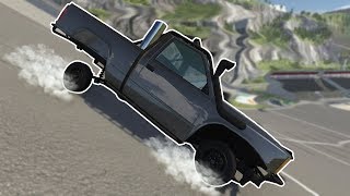 Coloquei uma mini roda na minha caminhonete! BeamNG.drive