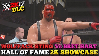 WWE 2K17 Hall Of Fame DLC - 2K Showcase - 'WOLFPACK' STING Vs BRET HART [WWE 2K17 Showcase HOF DLC]