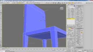 3D Max, визуализация интерьеров. Полигональное моделирование - основы - моделирование стула