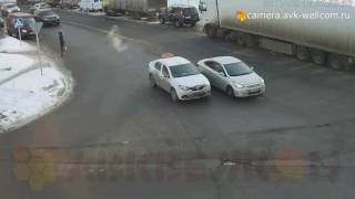 Лёгкая авария, г. Котельники, 2-й Покровский проезд, 16.02.2017