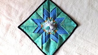 Прихватка в технике артишок пэчворк шьём сами  мастер класс Potholders  Kitchen