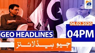 Geo Headlines 04 PM | 4th February 2020