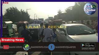 Jampur Traffic police gayab  traffic jam