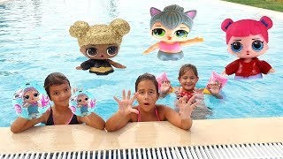 LOL BEBEKLERİMİZ ile eğlenceli anlar LOL Dolls Funny Kids Video