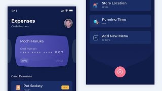 Bottom Menu - UI Design Animation Tutorial