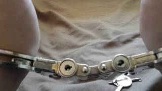 ? High Security Handcuffs - Chinese Police, ANHUA Model HC-021W with Wafer Locks