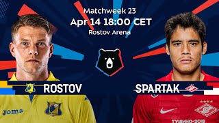 FC Rostov vs Spartak, Matchweek 23 | Russian Premier Liga