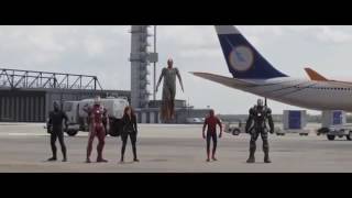 Cena aeroporto team capitão america vs team homem de ferro (dublado) CAPITÃO AMÉRICA GUERRA CIVIL