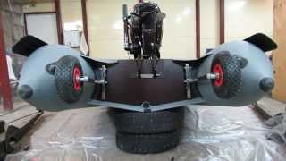Установка транцевых колес на лодку пвх Angler335XL