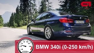 New BMW 340i (0 - 250+ km/h) acceleration