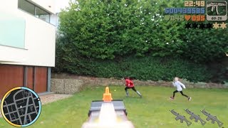 NERF BATTLE AT THE HOUSE!!