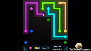 Flow Game Level - 99 [8x8] Beginners Pack Connect the Dots