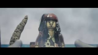 PIRATES OF THE CARIBBEAN 2 JACK SPARROW'S GOT EATEN BY KRAKEN SCENE LEGO VERSION