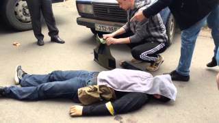 Мариуполь 9 мая 2014 г. Минус один правосек