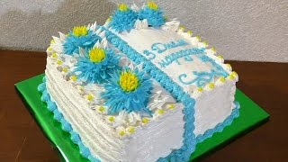 Кремовый торт КНИГА Как сделать торт в виде книги Cream cake BOOK