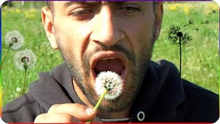 ЧЕЛЛЕНДЖ ОДУВАНЧИК В РОТ  ЖЕСТЬ + ВЛОГ СЕМЕЙНОЕ ВИДЕО | THE DANDELION CHALLENGE Family Fun Game