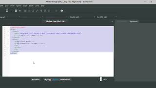 IGCSE ICT: Create a new webpage in BlueGriffon