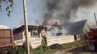 Пожар  ул Янтарная, г Рубцовск