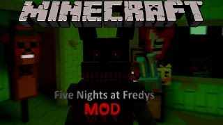 FNAF MOD - El mejor mod de Five Nights At Freddy's - Minecraft mod 1.7.10 Review ESPAÑOL