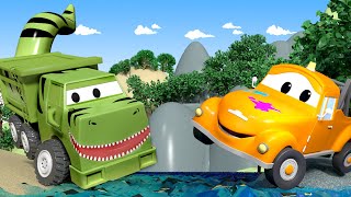 Ethan is a T- REX - Tom's Paint Shop in Car City ? bad real life dinosaurs for kids