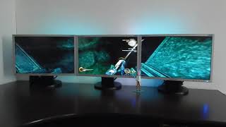 Шадов Вариор 2 на трех мониторах+ подсветка. Shadow Warrior 2 on three monitors + backlight.