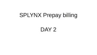 Splynx prepay billing