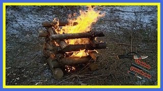 Виды костров: "Колодец"