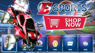Buying EVERYTHING in the new Rocket League ESPORTS Shop!