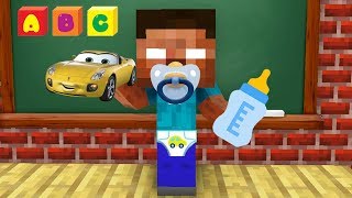 Monster School : BABY HEROBRINE CHALLENGE - Minecraft Animation