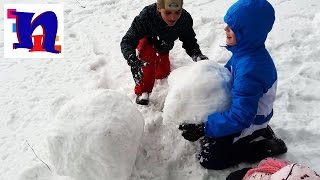 ВЛОГ НИКИТА И ДАША ЛЕПЯТ СНЕГОВИКА СМОТРИТЕ, ЧТО ПОЛУЧИЛОСЬ!!!