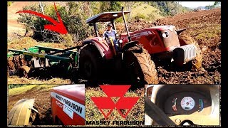 Trator Massey 4292 Em Atolador + Grade Aradora Super pesada
