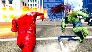 GTA 5 MODS - THE FLASH VS THE HULK (GTA 5 MODS GAMEPLAY)
