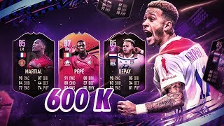 MEJOR PLANTILLA HIBRIDA POR 600K!!/FIFA 19