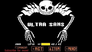 (вкл субтитры)ultra sans [Перевод]- фан босс битва