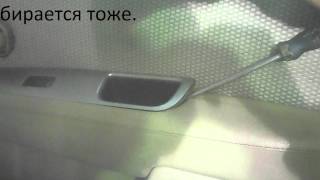 как снять обшивки дверей на nissan tiida