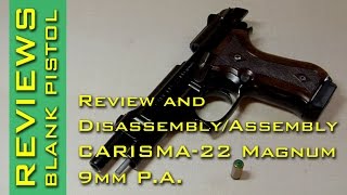 Стартовый пистолет BLANK PISTOL CARISMA-22 Magnum 9mm P.A. ОБЗОР