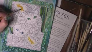 РАСКРАСКА антистресс. Marjorie Sarnat- Кошечки под водой 1 часть. РАСКРАШИВАЕМ ВМЕСТЕ