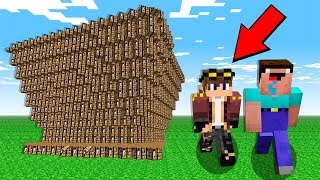 НУБ И ПРО ПРОТИВ ЦУНАМИ ИЗ ВЕРСТАКОВ ! КАК ВЫЖИТЬ НУБУ MINECRAFT ТРОЛЛИНГ ЛОВУШКА ЗАЩИТА МУЛЬТИК