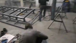 Вездеход ТСН 74. Сборка и установка рычагов на гусеничную платформу.