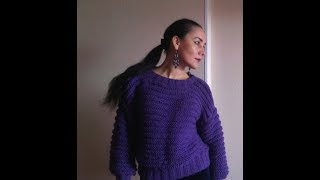 Свитер Гофрированный....Вязание спицами... Обзор МК....