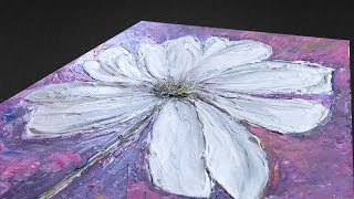 Как нарисовать абстрактную интерьерную картину / easy acrylic painting