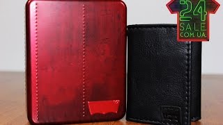 Unboxing original wallet Levi's Trifold, Black 31LV110003
