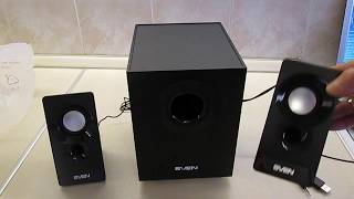 ОНЛАЙН ТРЕЙД РУ — Колонки SVEN 2 1 MS 85 10 Вт, питание USB SV 016807 чёрный