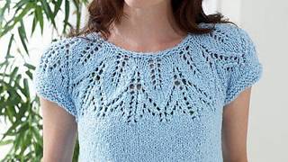 Pletena moda/Вязание свитера сверху .Ажурная кокетка (crochet ).